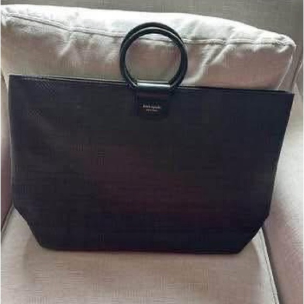 Kate Spade Black Lightweight Tote with Round Handles